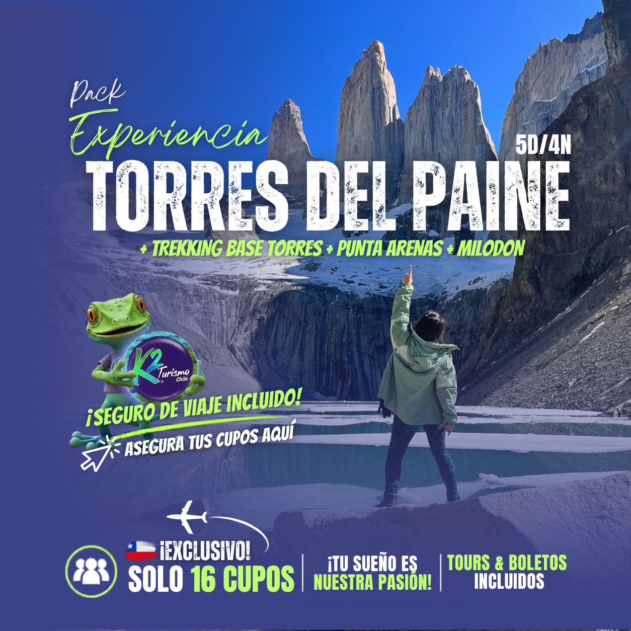 3 PACK Torres Del Paine 5D/4N - Imagen 1