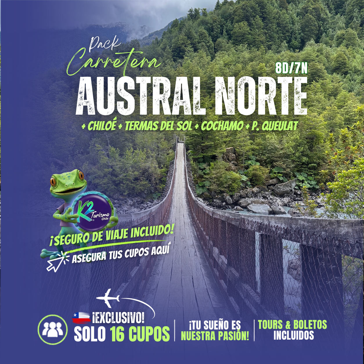 9 PACK Carretera Austral Norte 7D/6N - Imagen 1